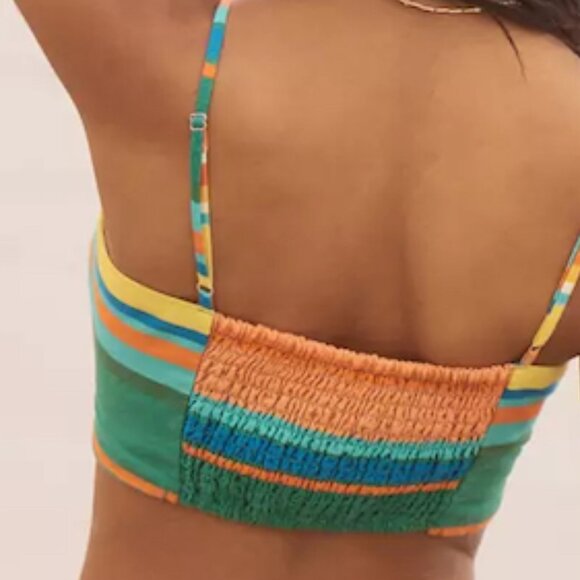 ANTHROPOLOGIE | Striped Linen Crop Top | NWT - Picture 7 of 12